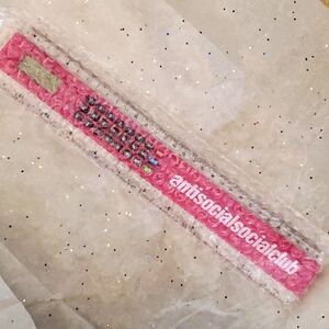 NWT Anti Social Social Club 5507 Ruler Calculator Deadstock Pink